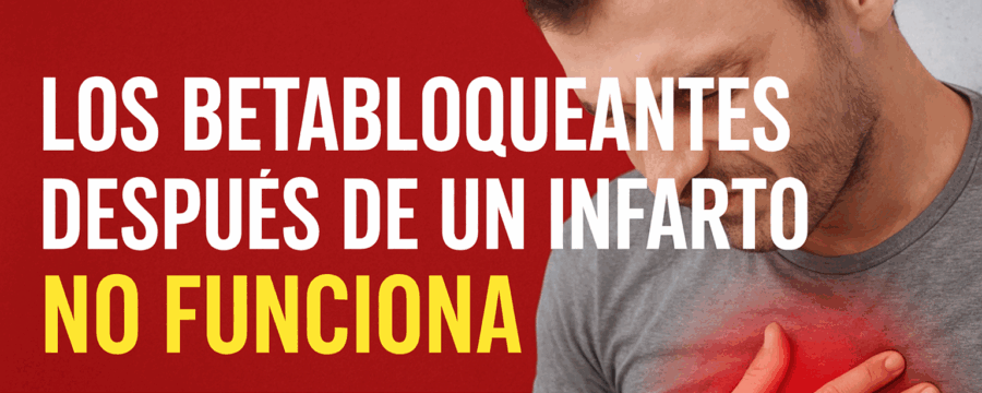 Los betabloqueantes no hacen efecto tras un infarto